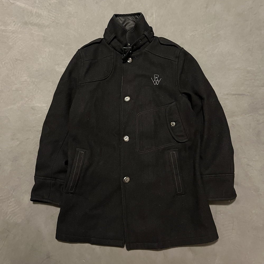 G-STAR RAW Decoy Wool Garber 70% Wool Trench Jacket‎ Coat Men Size L